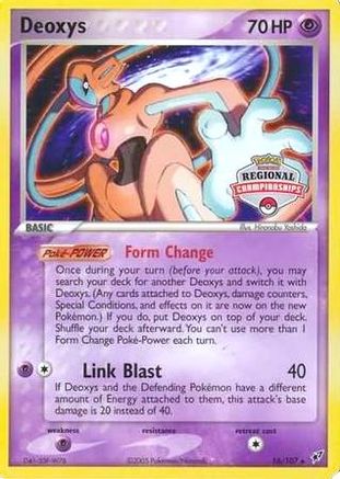 Deoxys (Regional Championships) 016/107  League & Championship Cards