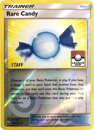 Rare Candy (League Cup) [Staff] 142/168  - Reverse Holofoil League & Championship Cards