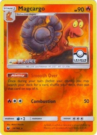Magcargo (League Challenge) [2nd Place] 024/168  - Reverse Holofoil League & Championship Cards