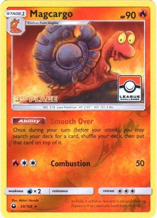 Magcargo (Pokemon League) [3rd Place] 024/168  - Reverse Holofoil League & Championship Cards