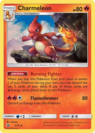 Charmeleon 002/70  Dragon Majesty