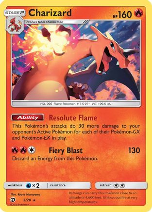 Charizard 003/70  - Holofoil Dragon Majesty