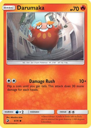 Darumaka 008  - Reverse Holofoil Dragon Majesty