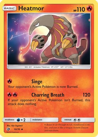 Heatmor 010  - Reverse Holofoil Dragon Majesty