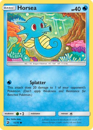 Horsea (15) (15) 015  - Reverse Holofoil Dragon Majesty