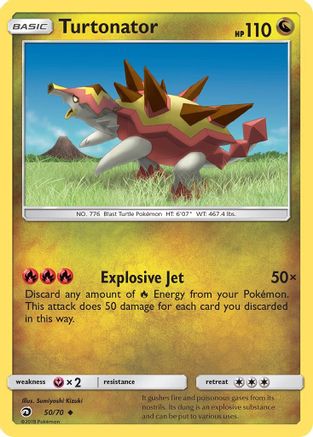Turtonator 050/70  - Reverse Holofoil Dragon Majesty
