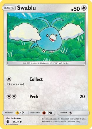 Swablu (56) (56) 056/70  - Reverse Holofoil Dragon Majesty
