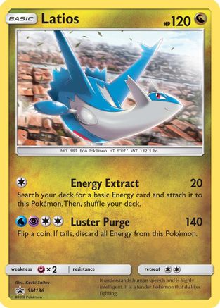 Latios SM136  - Holofoil SM Promos