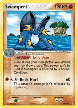 Swampert (EX Crystal Guardians) 027/100  - Holofoil Deck Exclusives