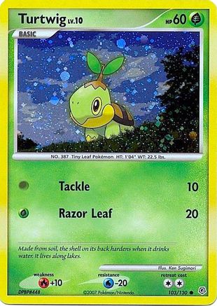 Turtwig (Cosmos Holofoil) 103/130  - Holofoil League & Championship Cards