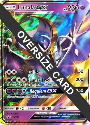Lunala GX SM103  - Holofoil Jumbo Cards