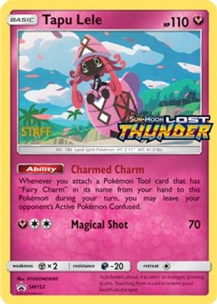 Tapu Lele (Prerelease) [Staff] SM152  - Holofoil SM Promos