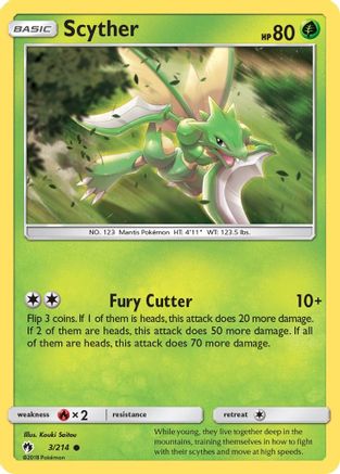 Scyther 003/214  SM  Lost Thunder