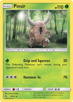 Pinsir 004  SM  Lost Thunder