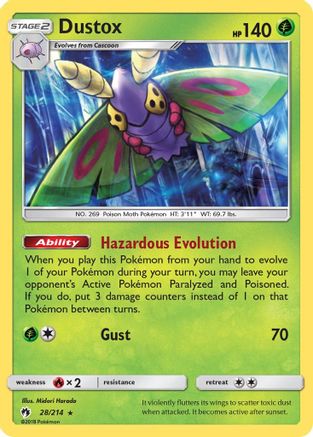 Dustox 028  SM  Lost Thunder