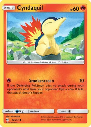 Cyndaquil (39) (39) 039/214  SM  Lost Thunder