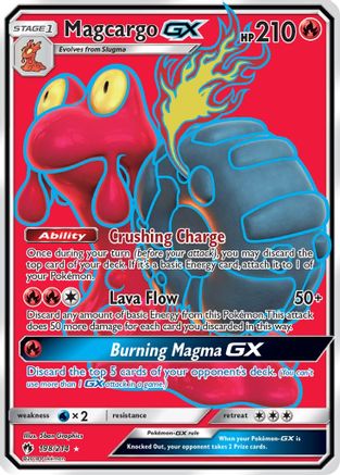 Magcargo GX (Full Art) 198  - Holofoil SM  Lost Thunder