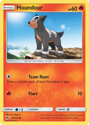 Houndour 045/214  SM  Lost Thunder