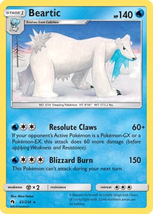 Beartic 062  SM  Lost Thunder