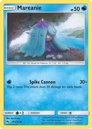 Mareanie (68) (68) 068  - Reverse Holofoil SM  Lost Thunder
