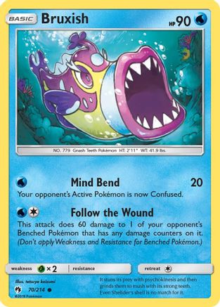 Bruxish 070/214  SM  Lost Thunder