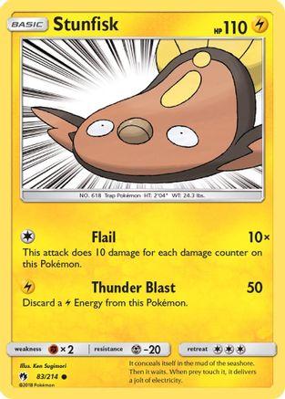 Stunfisk 083/214  SM  Lost Thunder