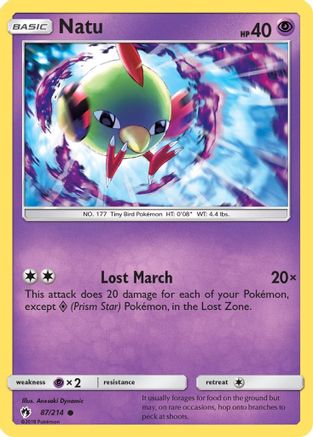 Natu 087/214  SM  Lost Thunder