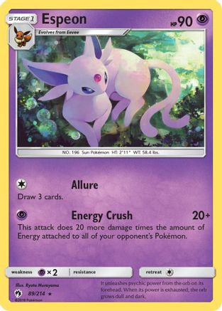 Espeon 089/214  SM  Lost Thunder