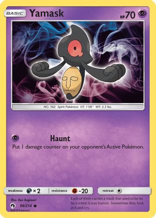 Yamask 099/214  - Reverse Holofoil SM  Lost Thunder