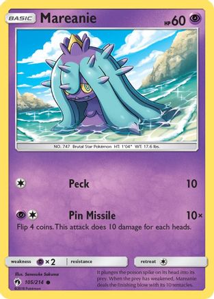Mareanie (105) (105) 105  SM  Lost Thunder