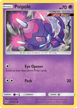 Poipole 107/214  - Reverse Holofoil SM  Lost Thunder