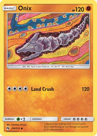 Onix 109/214  SM  Lost Thunder