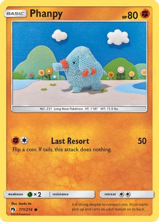 Phanpy 111/214  - Reverse Holofoil SM  Lost Thunder