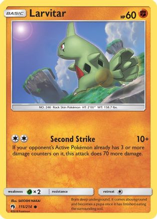 Larvitar (115) (115) 115/214  - Reverse Holofoil SM  Lost Thunder