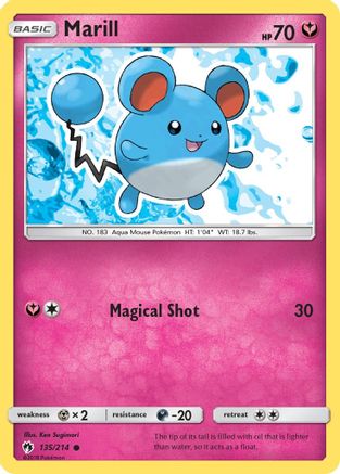 Marill 135/214  SM  Lost Thunder