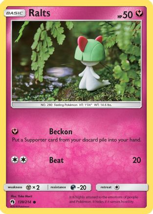 Ralts 139/214  SM  Lost Thunder
