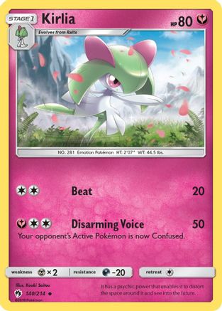 Kirlia 140/214  SM  Lost Thunder
