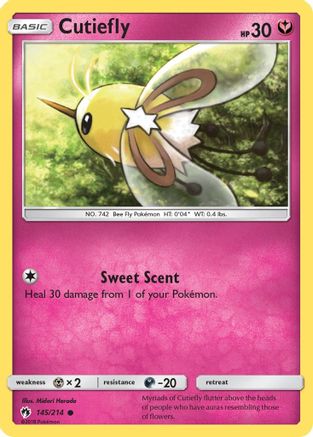Cutiefly 145/214  SM  Lost Thunder