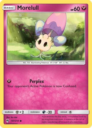 Morelull 147/214  - Reverse Holofoil SM  Lost Thunder