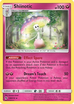 Shiinotic 148/214  - Reverse Holofoil SM  Lost Thunder