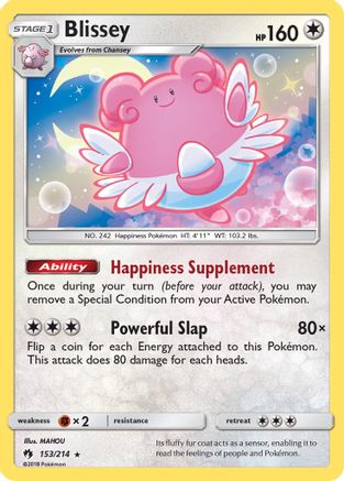 Blissey 153/214  - Reverse Holofoil SM  Lost Thunder