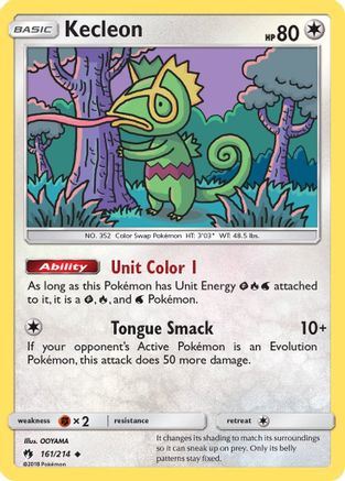 Kecleon (161) (161) 161  - Reverse Holofoil SM  Lost Thunder