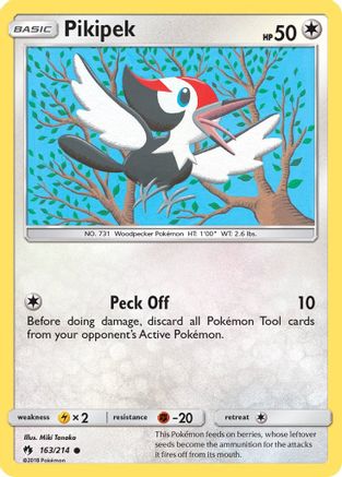Pikipek (163) (163) 163  - Reverse Holofoil SM  Lost Thunder
