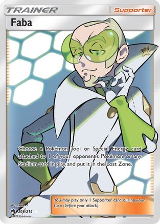 Faba (Full Art) 208  - Holofoil SM  Lost Thunder