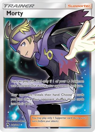 Morty (Full Art) 212  - Holofoil SM  Lost Thunder