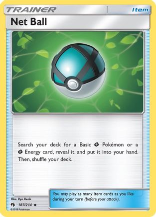 Net Ball 187/214  - Reverse Holofoil SM  Lost Thunder