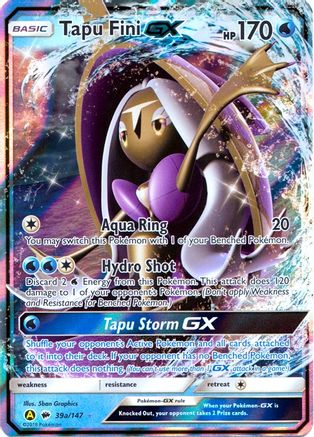 Tapu Fini GX 39a/147  - Holofoil Alternate Art Promos