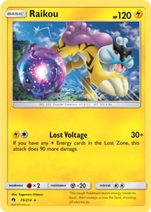 Raikou (SM Lost Thunder) 079/214  - Holofoil Deck Exclusives