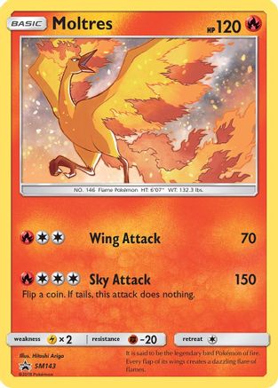 Moltres SM143  - Holofoil SM Promos
