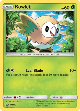 Rowlet SM153  - Holofoil SM Promos